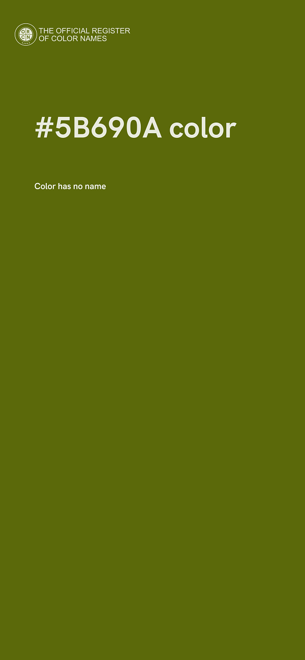 #5B690A color image