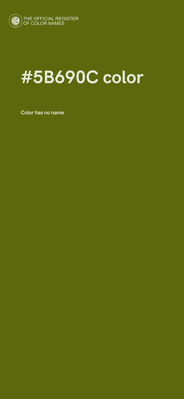 #5B690C color image