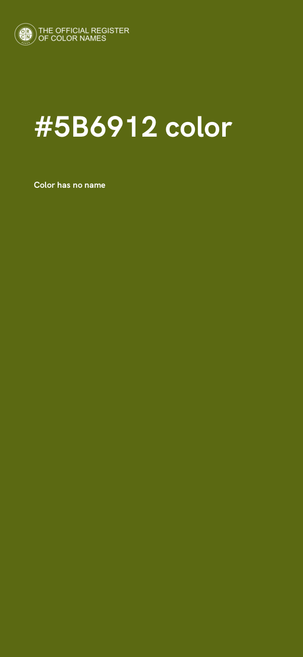 #5B6912 color image