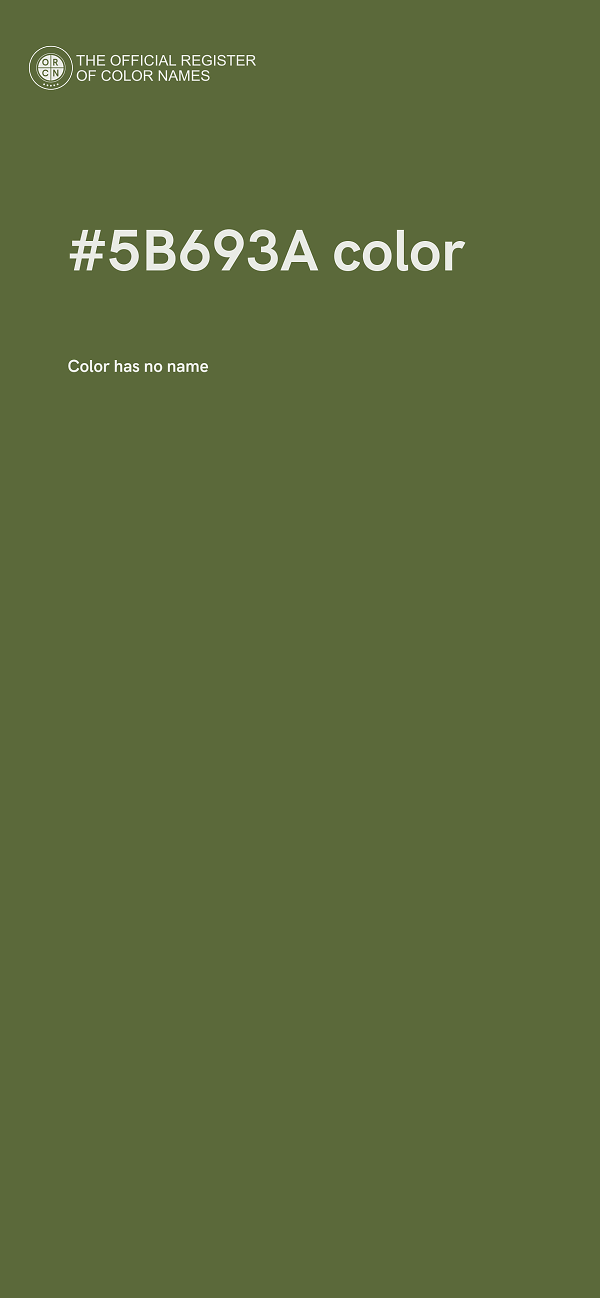 #5B693A color image