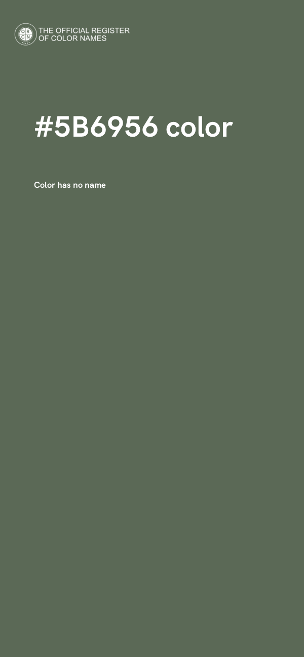 #5B6956 color image