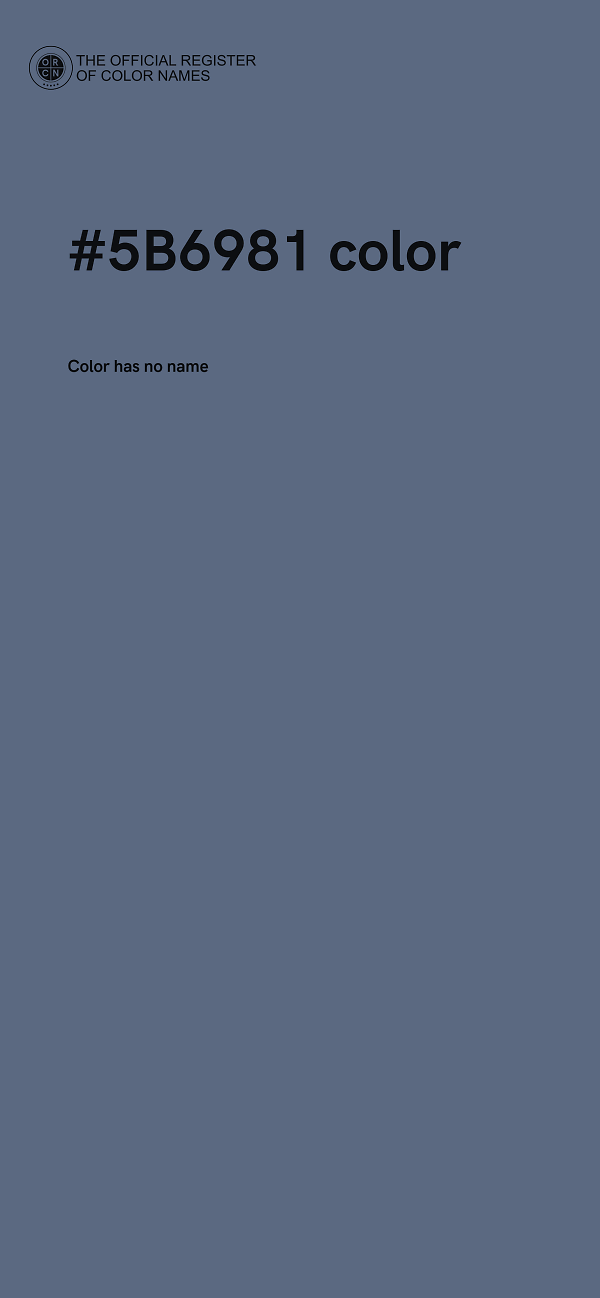 #5B6981 color image