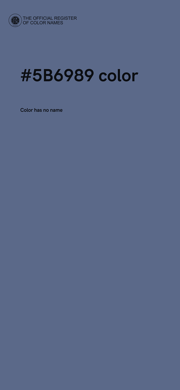 #5B6989 color image