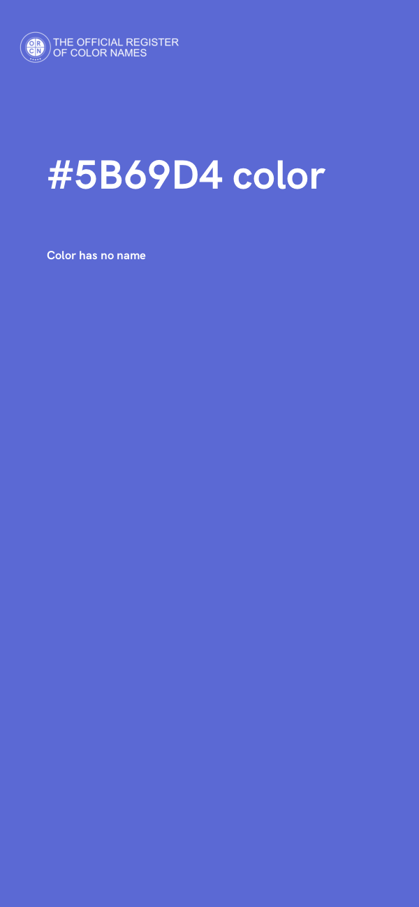 #5B69D4 color image