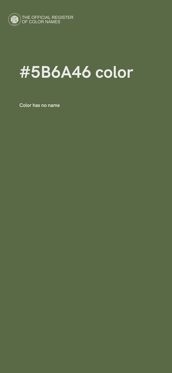 #5B6A46 color image