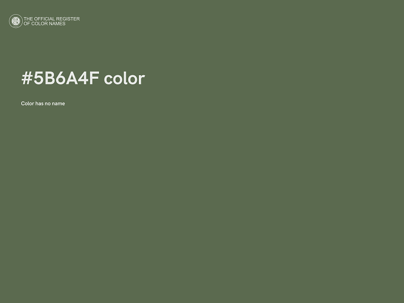 #5B6A4F color image