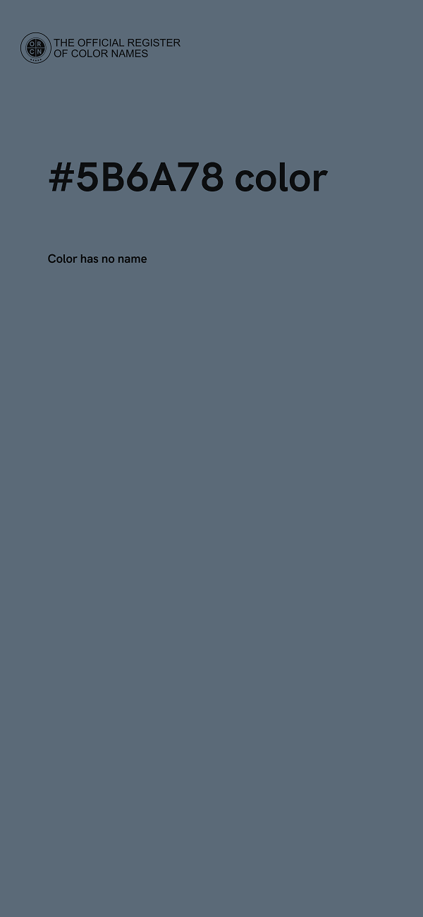 #5B6A78 color image