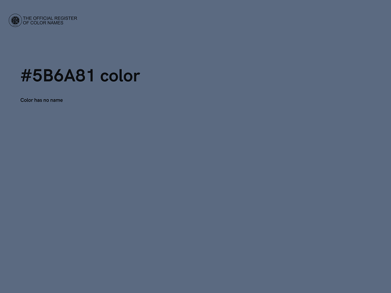 #5B6A81 color image