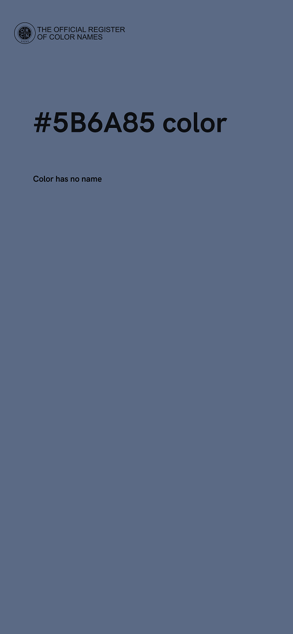 #5B6A85 color image