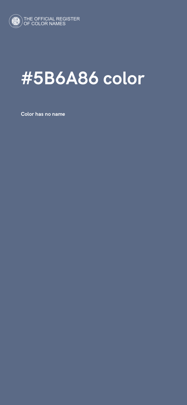 #5B6A86 color image
