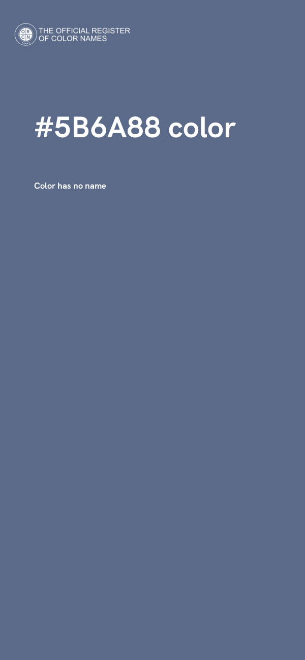 #5B6A88 color image