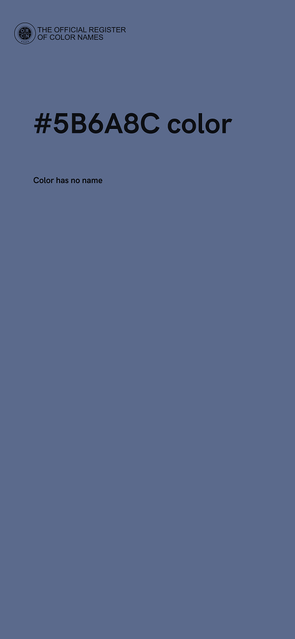 #5B6A8C color image