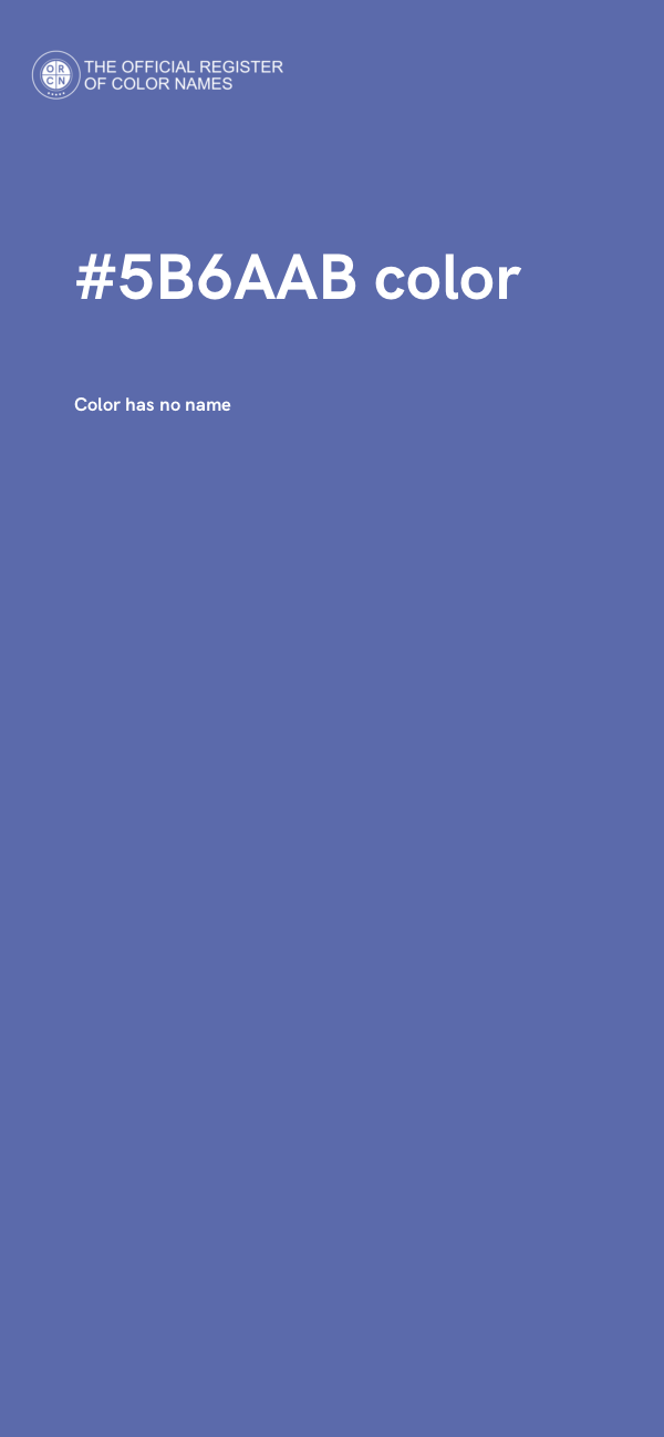 #5B6AAB color image