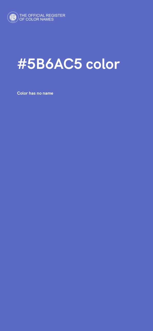 #5B6AC5 color image