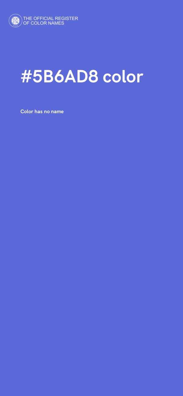 #5B6AD8 color image