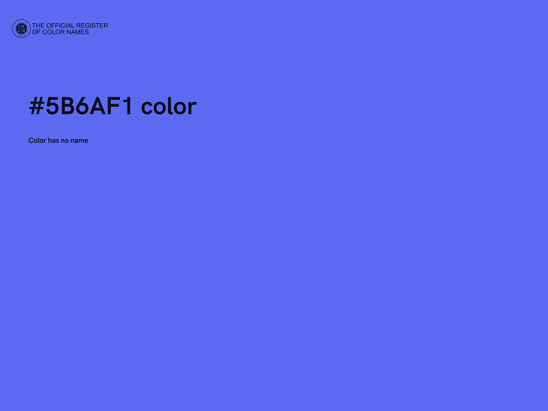 #5B6AF1 color image