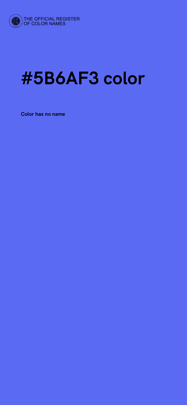 #5B6AF3 color image