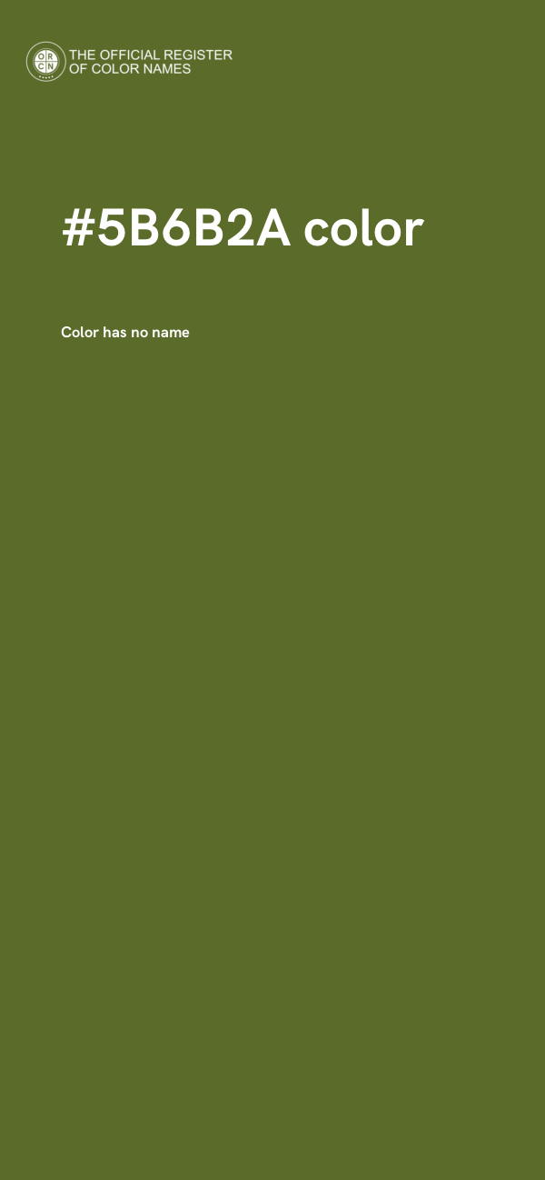 #5B6B2A color image