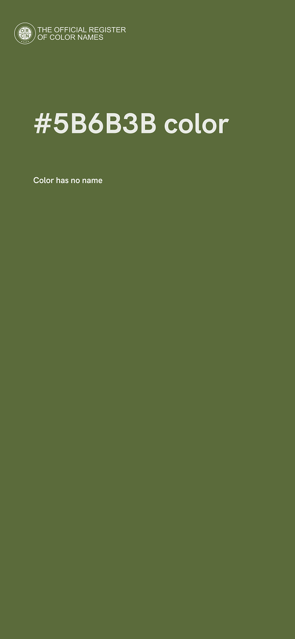 #5B6B3B color image