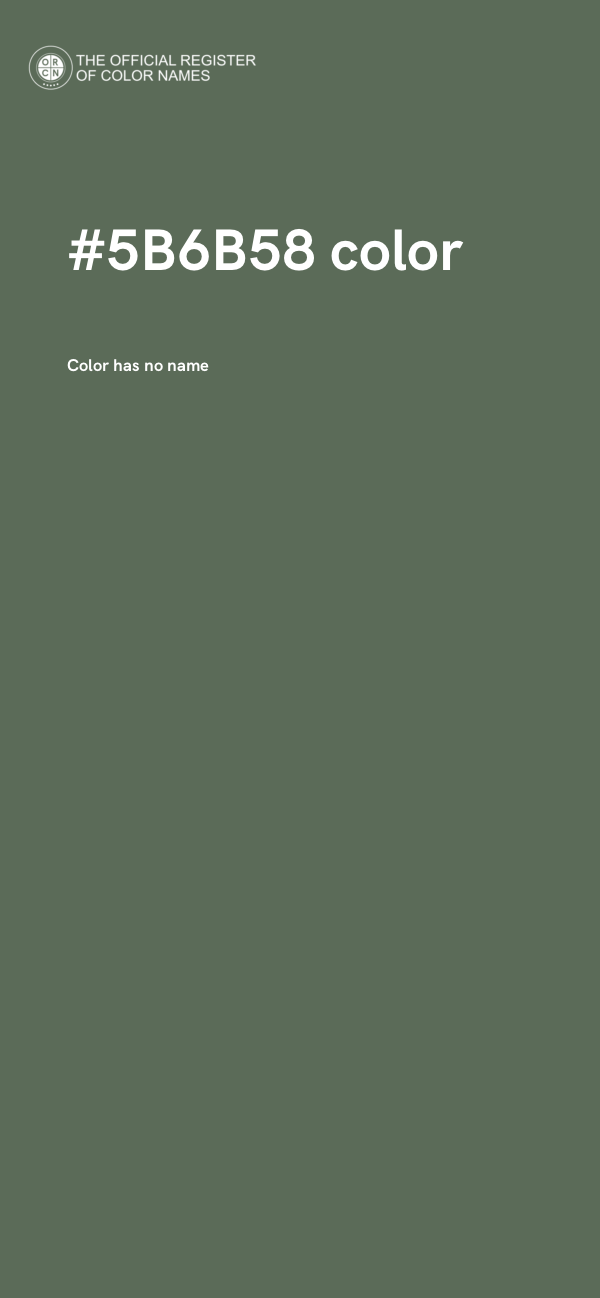 #5B6B58 color image