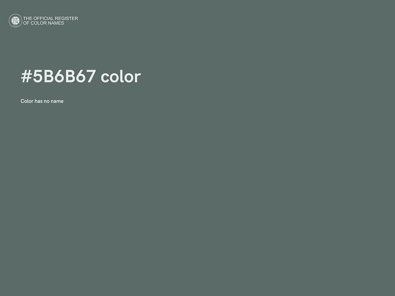 #5B6B67 color image