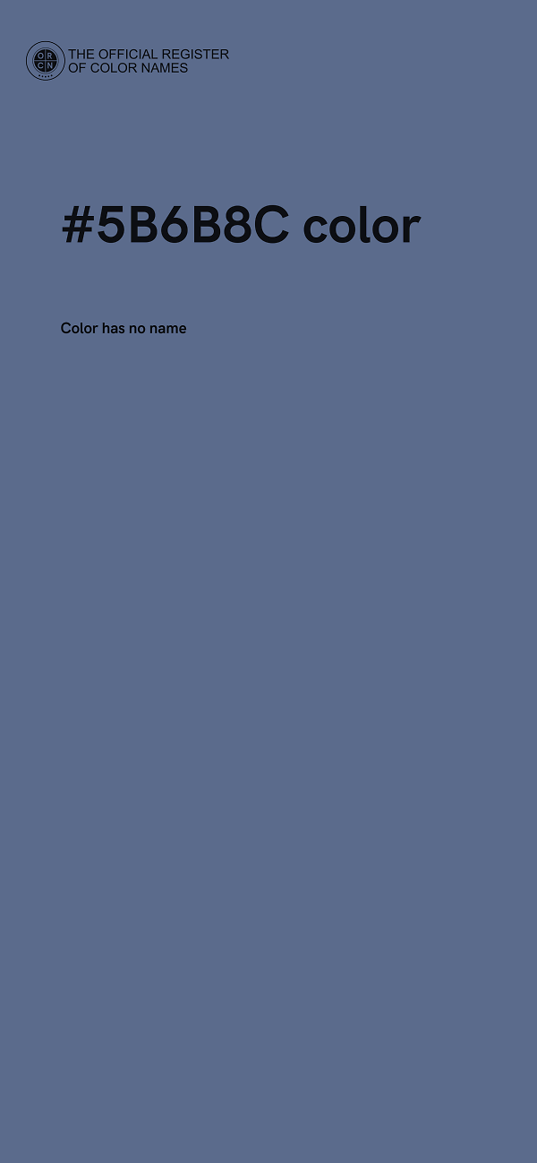 #5B6B8C color image