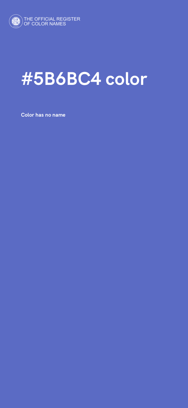 #5B6BC4 color image