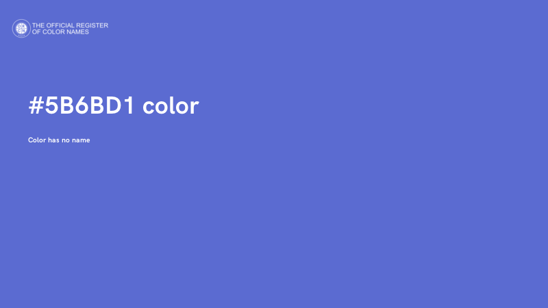 #5B6BD1 color image