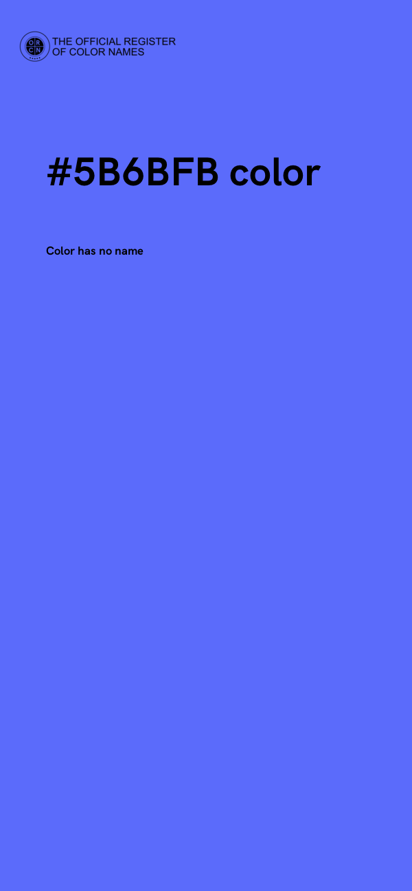 #5B6BFB color image