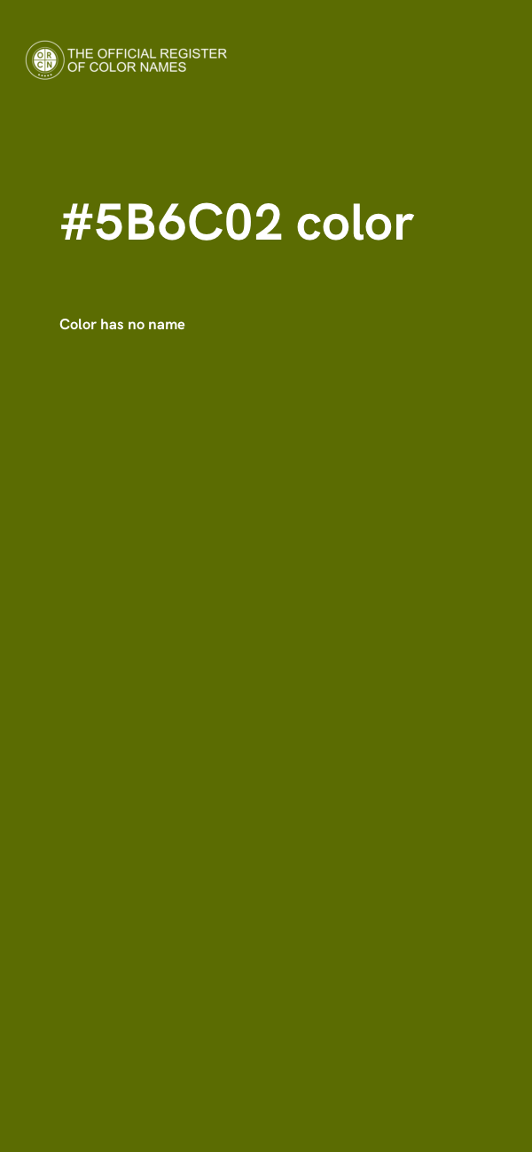 #5B6C02 color image