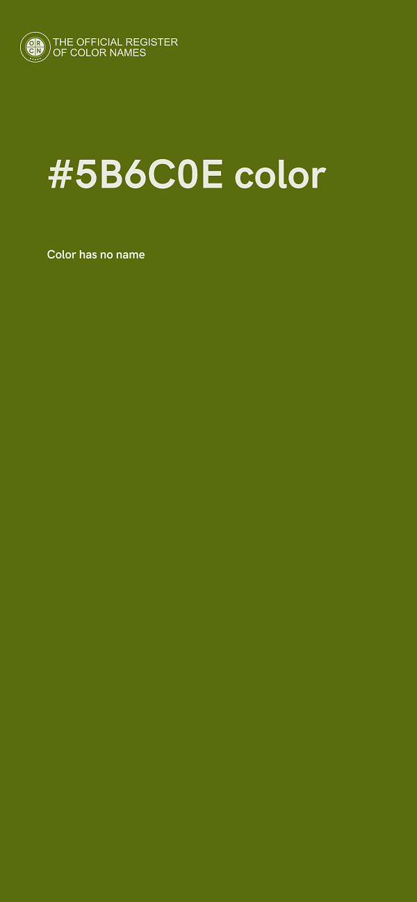 #5B6C0E color image