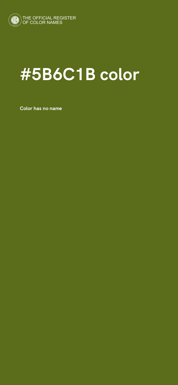 #5B6C1B color image