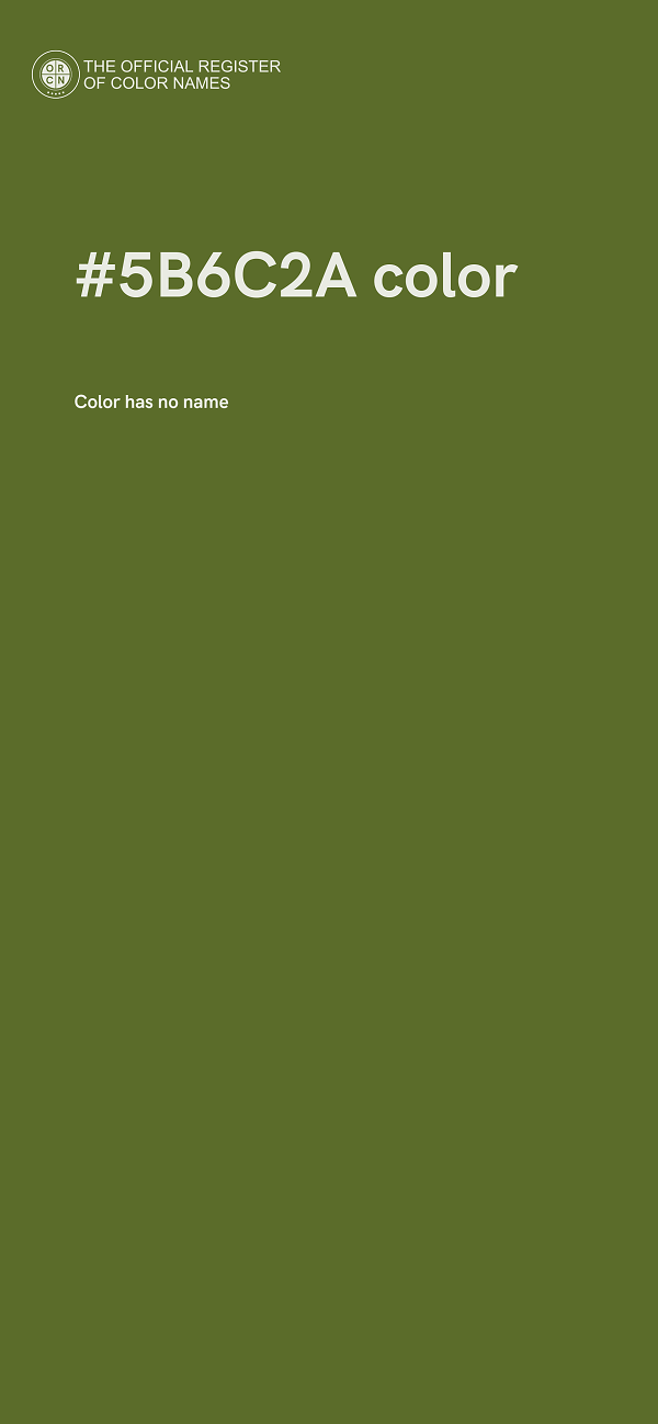 #5B6C2A color image