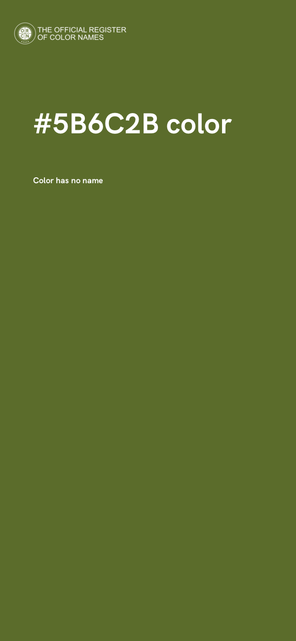 #5B6C2B color image