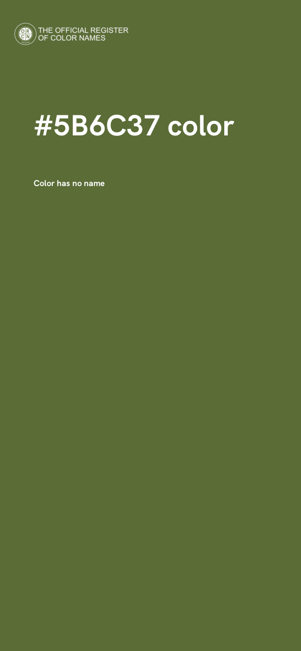 #5B6C37 color image