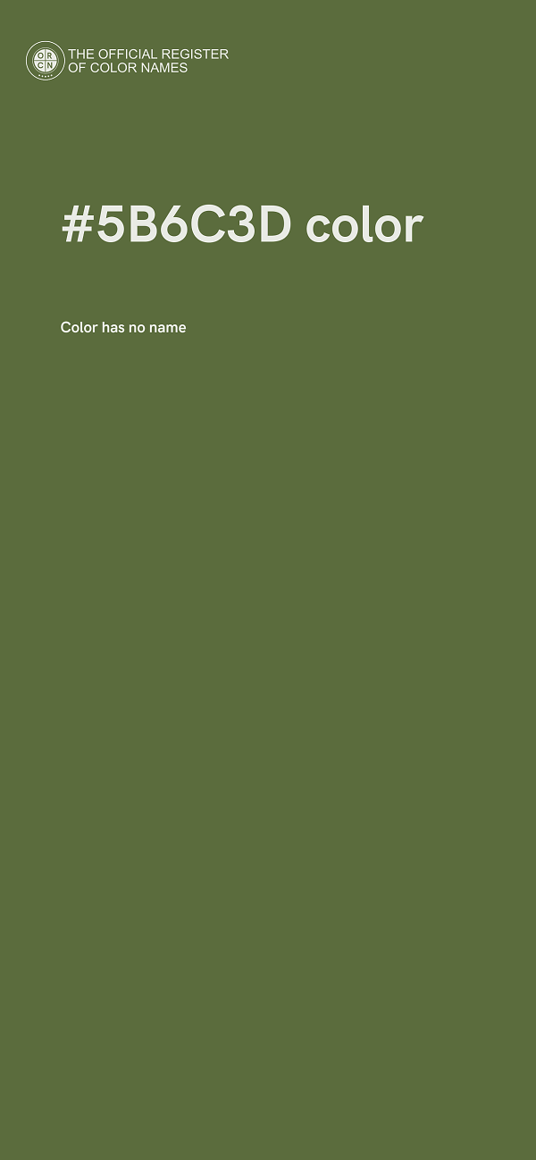 #5B6C3D color image