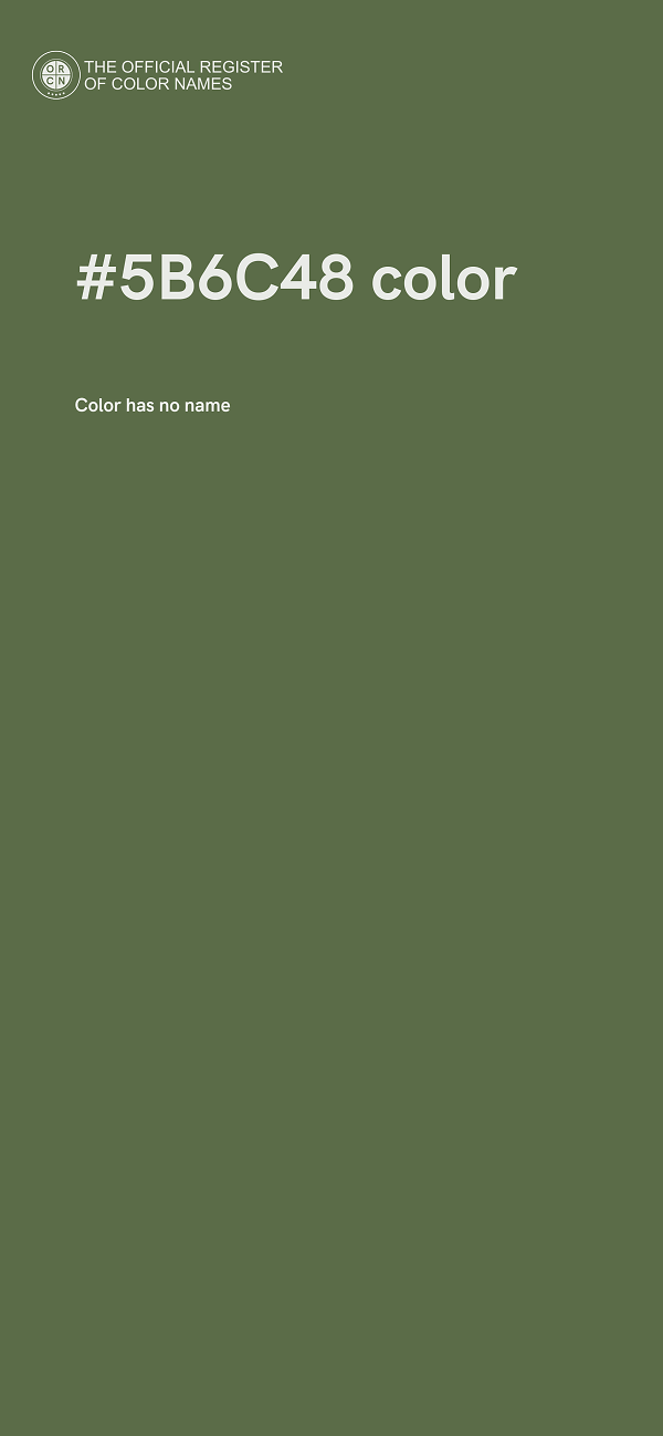 #5B6C48 color image