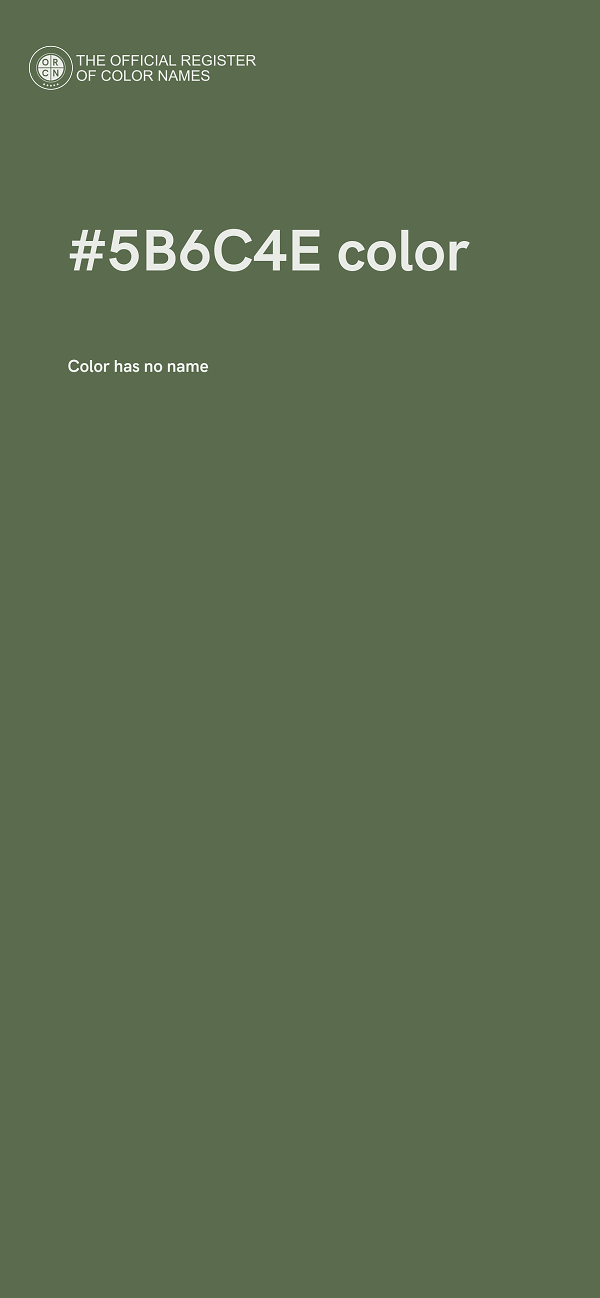 #5B6C4E color image