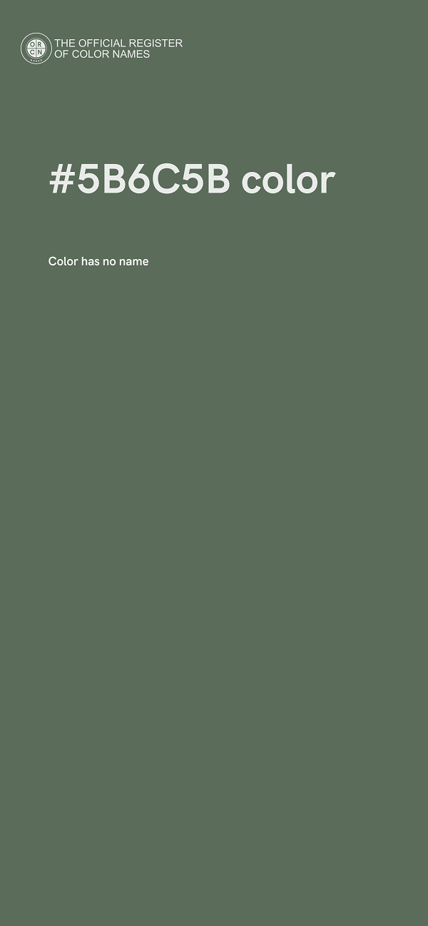#5B6C5B color image