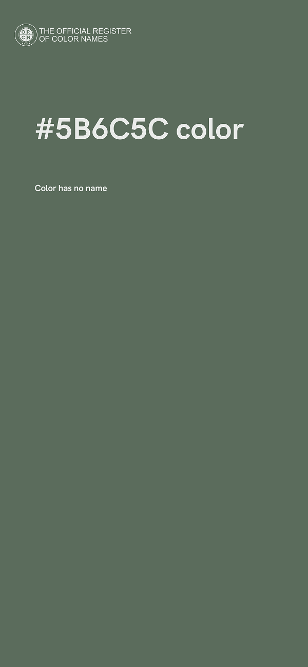 #5B6C5C color image