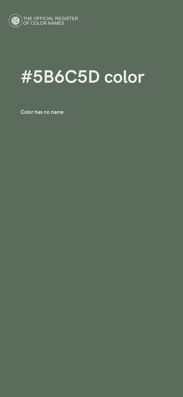 #5B6C5D color image