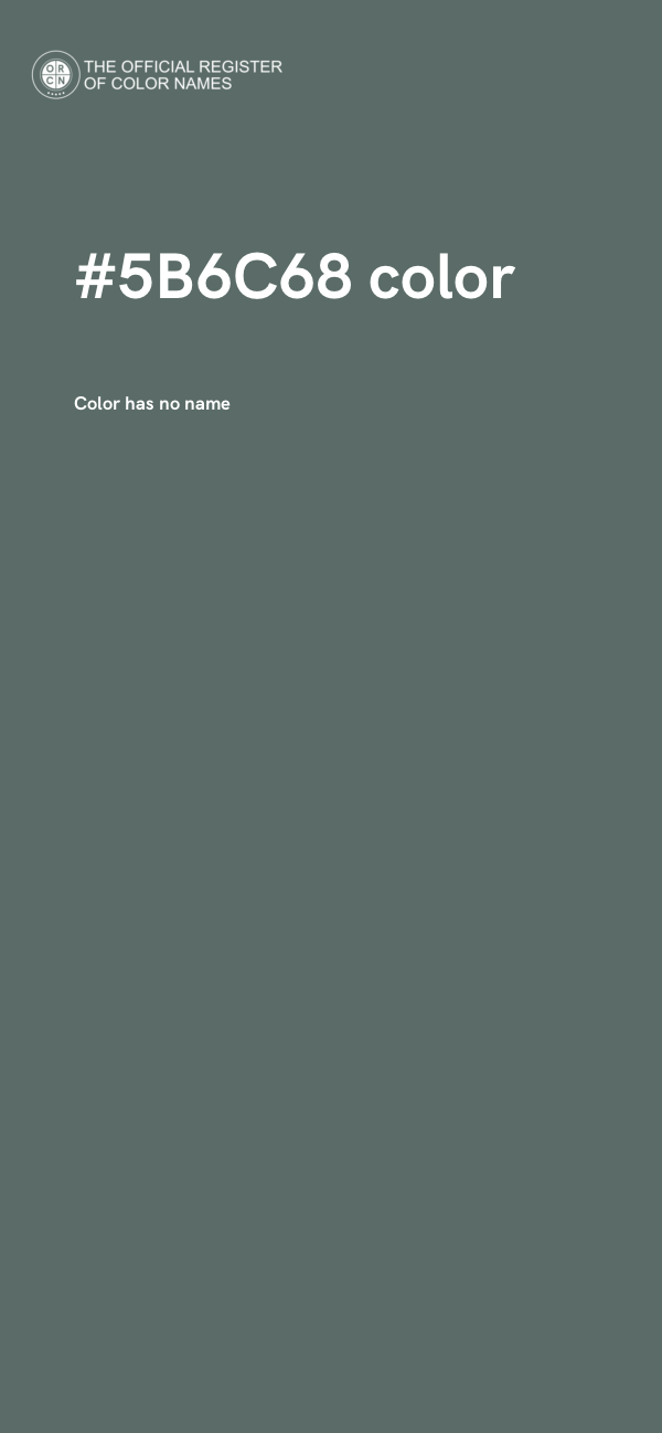 #5B6C68 color image
