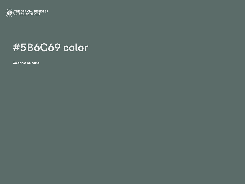 #5B6C69 color image