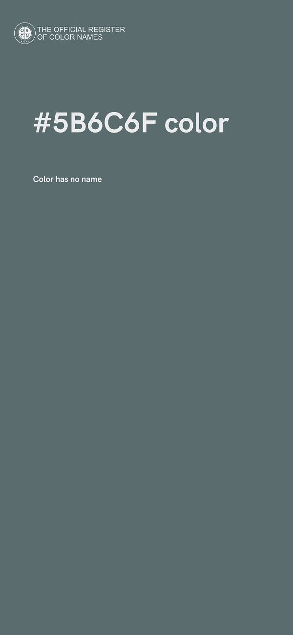 #5B6C6F color image