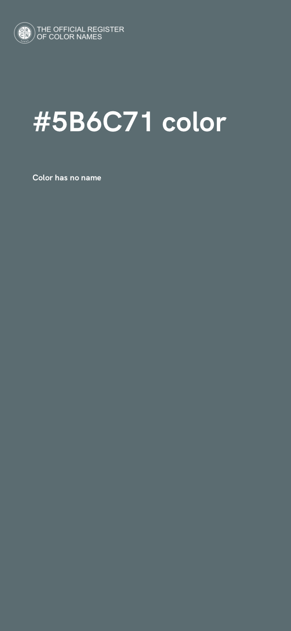 #5B6C71 color image