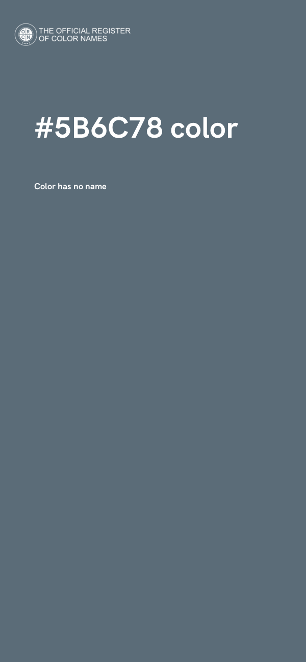#5B6C78 color image