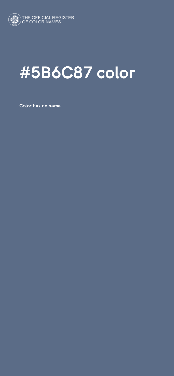 #5B6C87 color image