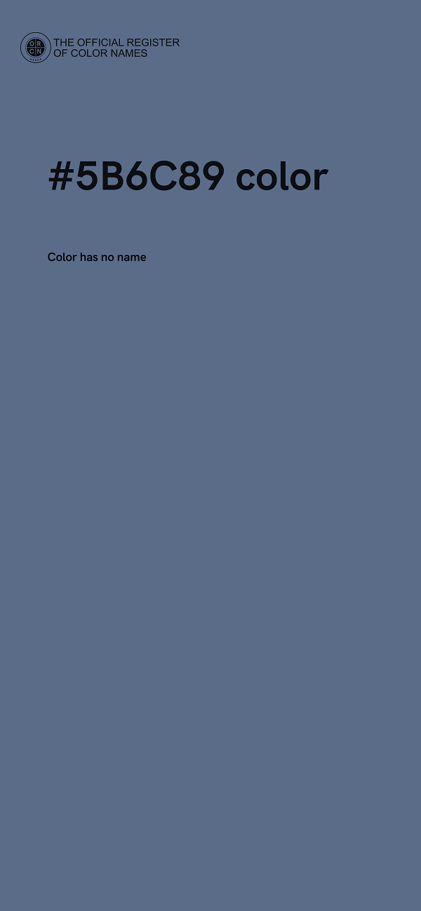 #5B6C89 color image