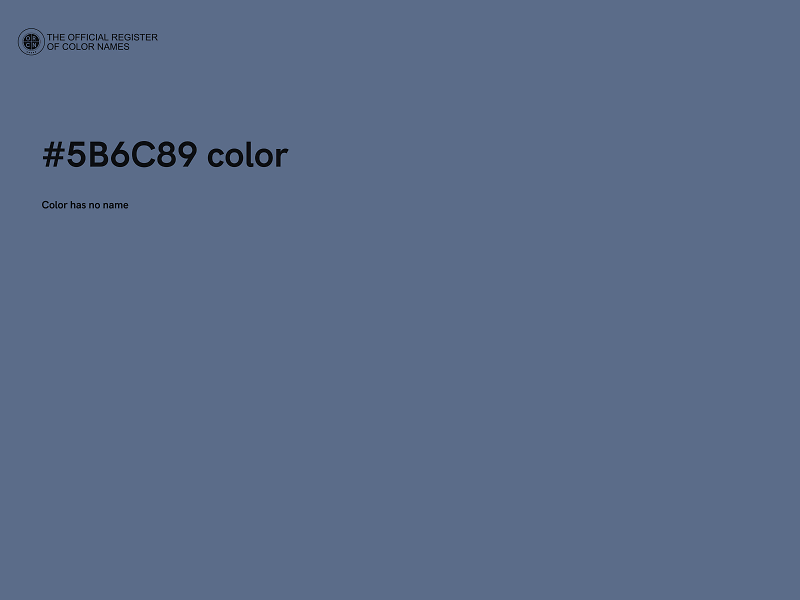 #5B6C89 color image