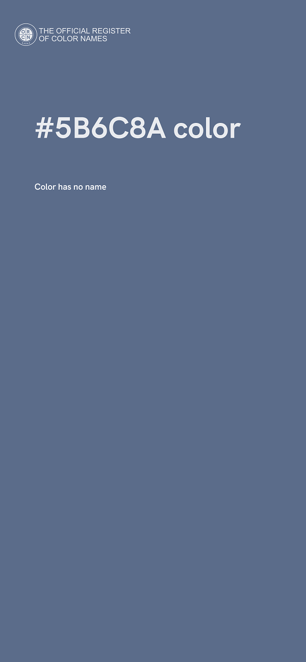 #5B6C8A color image